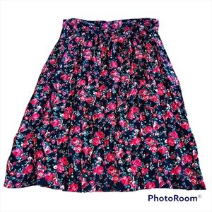 NWT Vintage Pendelton Rayon Country Skirt Sophisticates Talon Zip Floral Modest